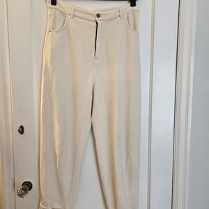 Cream Corduroy Pants